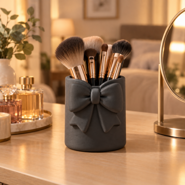 Bow Shaped Makeup Brush Holder