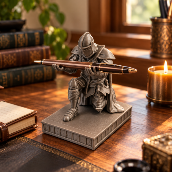 Medieval Knight Pen Holder