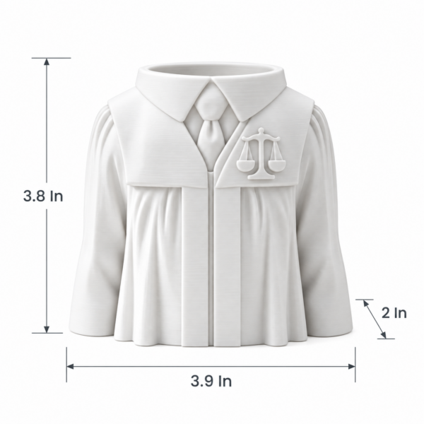 Measured White Robe Pen Holder Lawyer Pen Holder