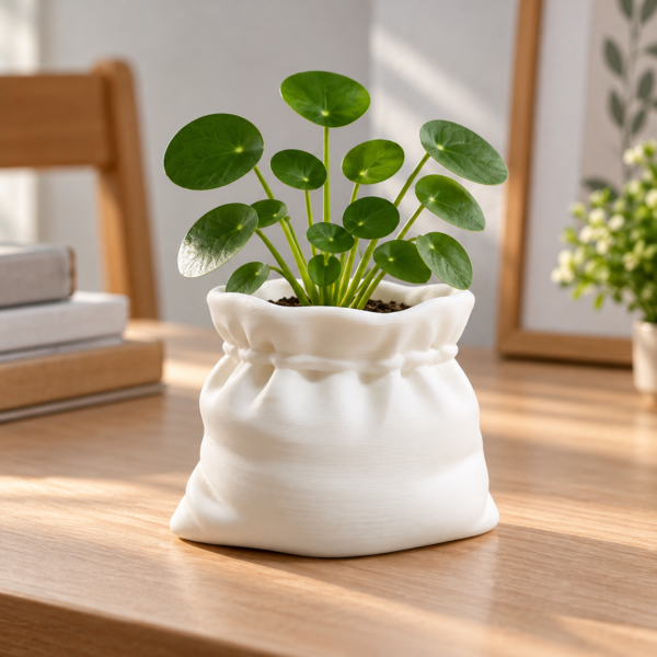 Fabric Sack Vase