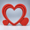 Standing Heart Photo Frame