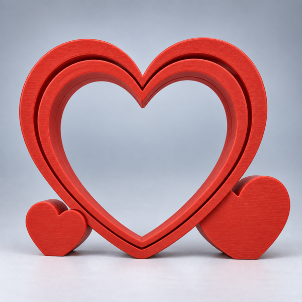 Standing Heart Photo Frame