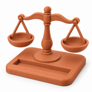 Scales of Justice Card Holder