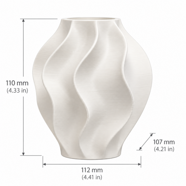 Flowing Waves Vase