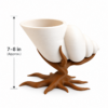3D Printed Shell Planter with Stand Shell Shaped Pot