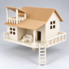 3D-Printed Stilt House Model Tiny Treehouse