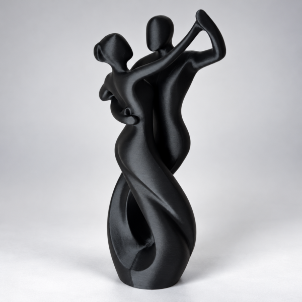 Abstract Black Dancing Couple Sculpture Dancing Couple Sculpture