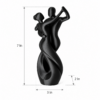 Abstract Dancing Couple with Dimensions Dancing Couple Sculpture