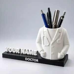 Doctor Pen Holder with Personalized Name