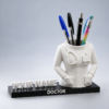 Doctor’s Desk Organiser with Personalised Base Doctor Pen Holder with Personalized Name