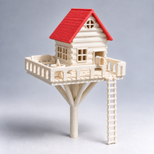 Treehouse with Scarlet Roof Treehouse with Scarlet Roof