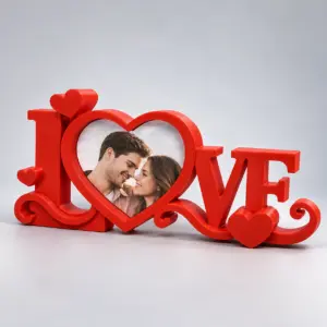 Heart Shaped LOVE Photo Frame