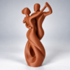 Terracotta Couple in a Dancing Embrace Dancing Couple Sculpture