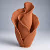 Terracotta Sculptural Petal Vase Flower Vase